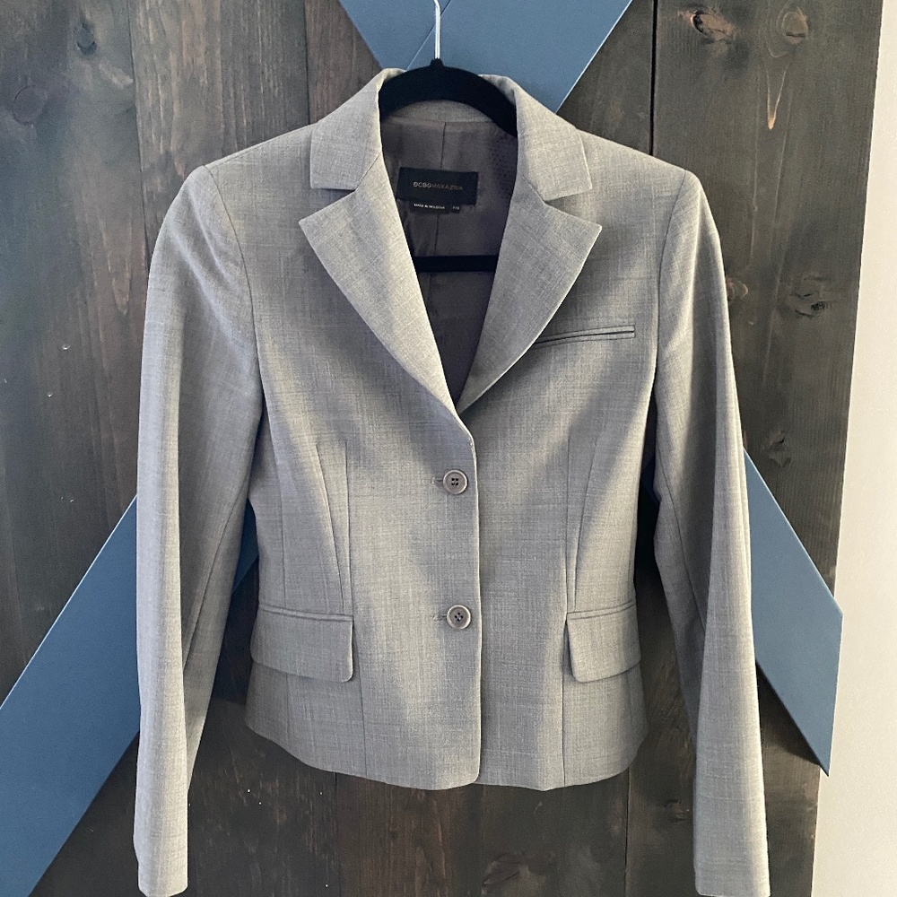 BCBGMAXAZRIA Grey Pant Suit